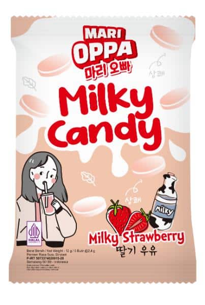 MariOppa Milky Candy Strawberry