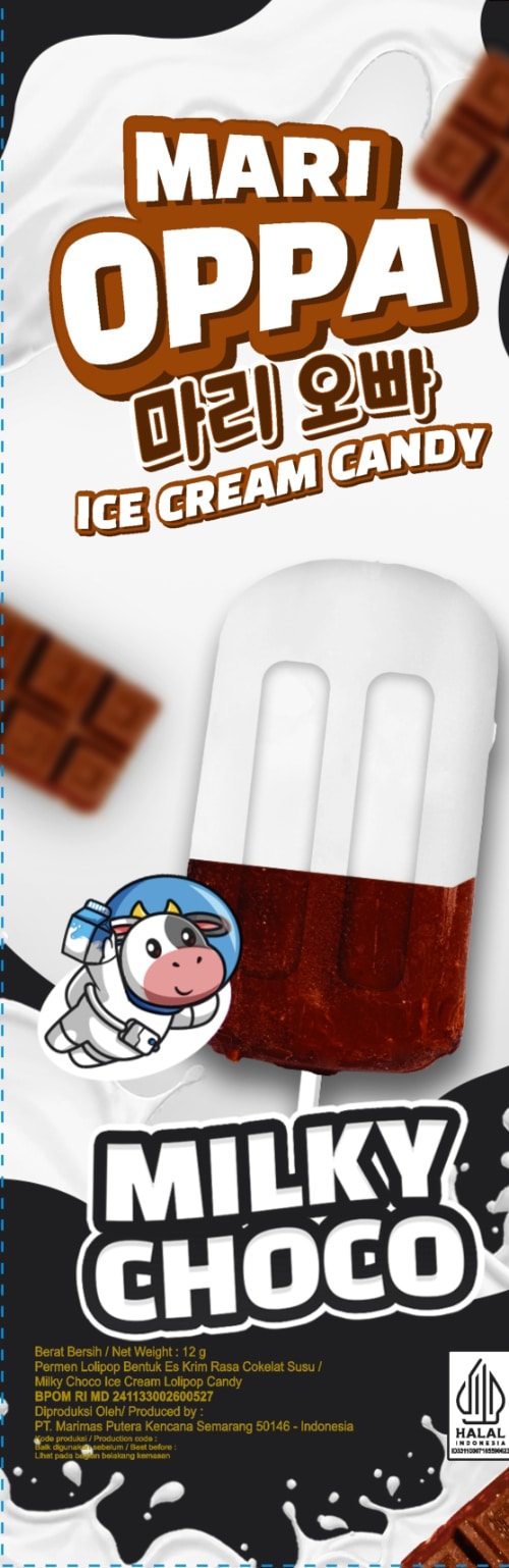 MariOppa Permen ICE CREAM CANDY MILKY CHOCO